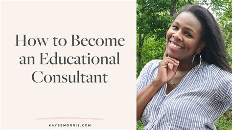 how to become an education consultant.